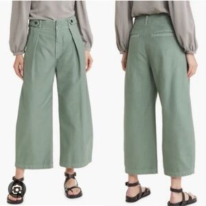 Citizens of Humanity Sage Green Wide-Leg Pants